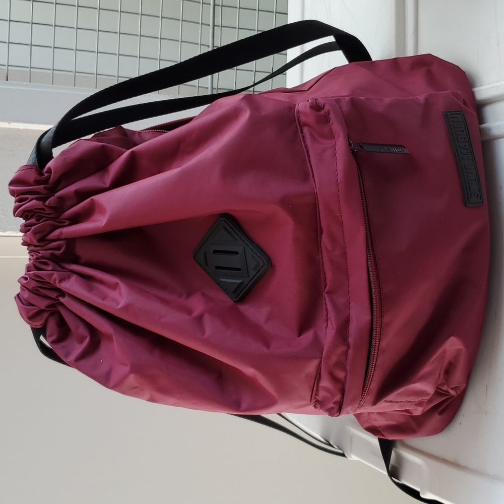 Steve Madden Drawstring/Cinch Backpack. Burgandy/… - image 8